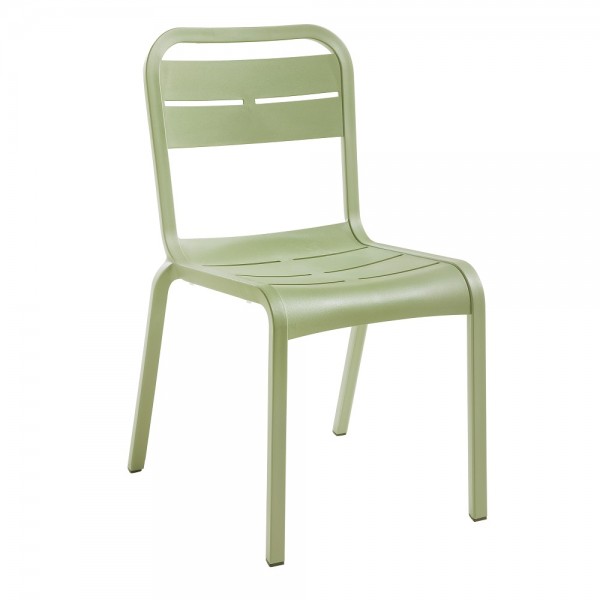 Grosfillex Cannes Stacking In Stock Commercial Hospitality Restaurant Cafe Bar Colorful Side Chair Sage